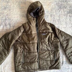 Patagonia Men’s Puffer Parka Coat – Green – Size XL